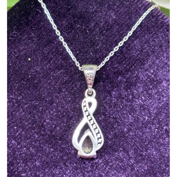 925 Sterling Silver Turkish Zultanite Necklace Wedding Jewelry for Women, NEW, - Picture 6 of 7